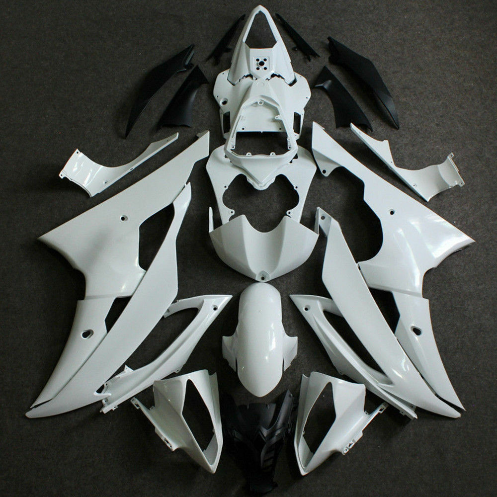 Unpainted White Fairing Kit For YAMAHA YZF R6 2008-2016 ABS Plastic Bodywork Set