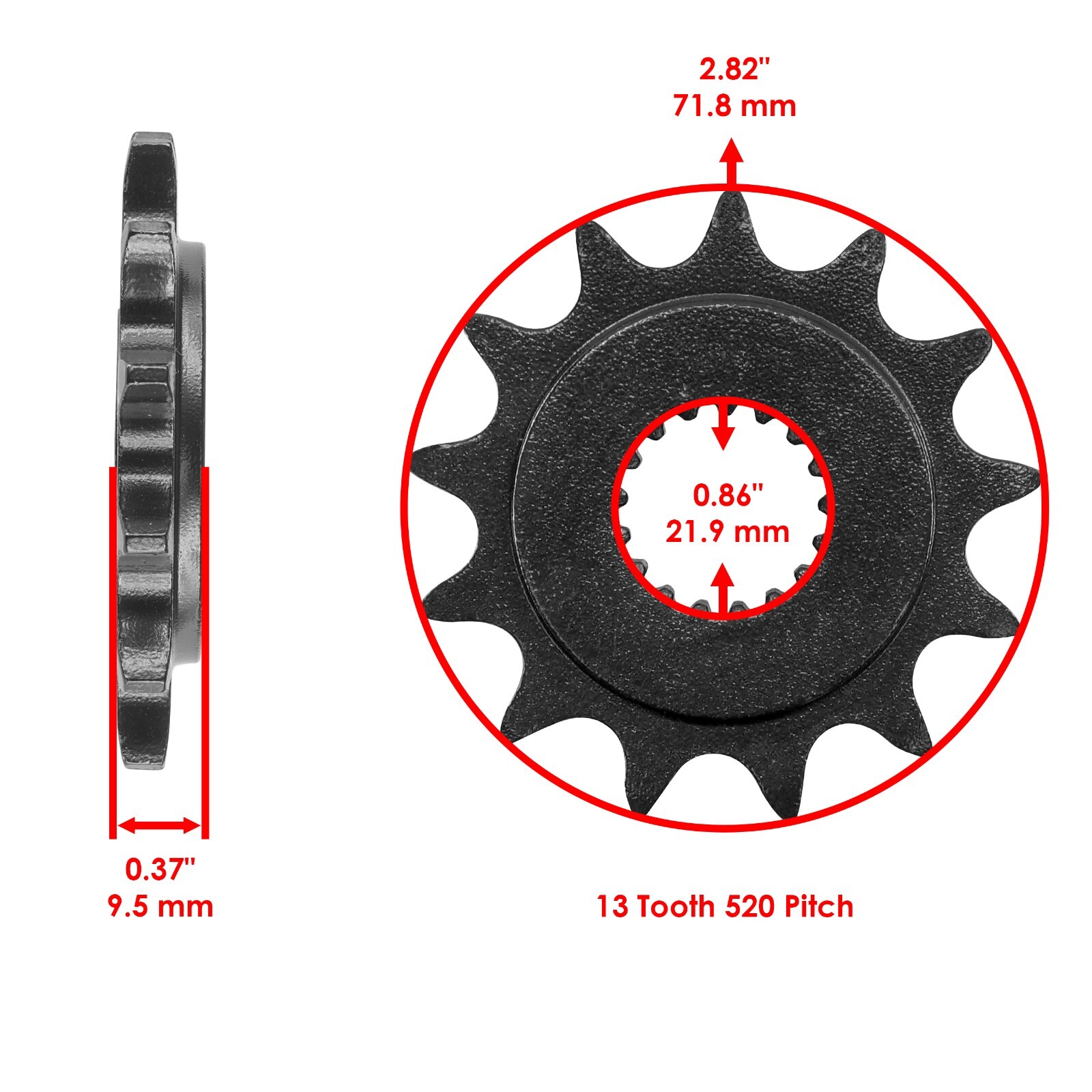 Drive Chain & Sprocket Kit for Honda CR250R 2003 / CRF450R 2004-2016