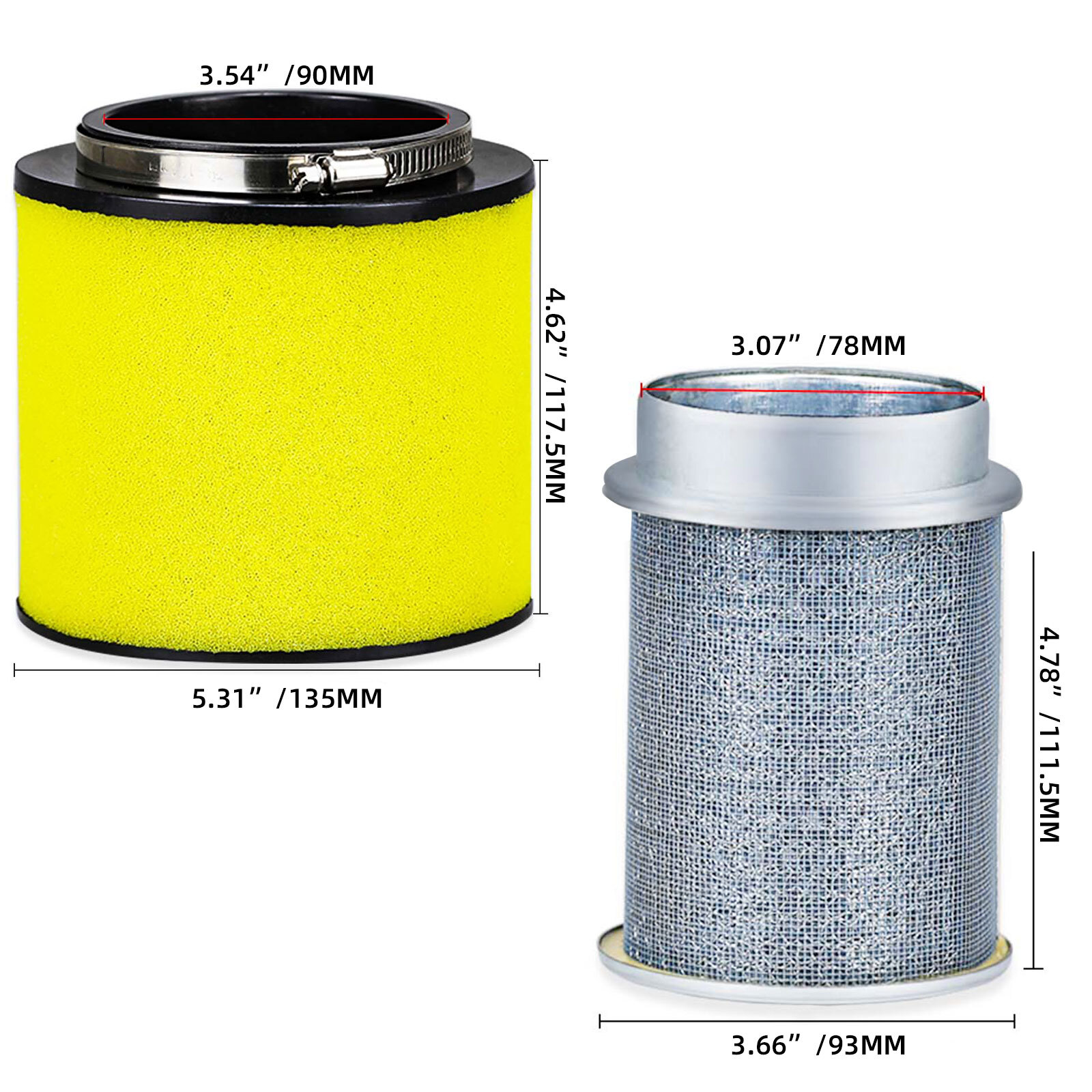 AIR Filter & AIR CLEANER BODY For Honda TRX400EX TRX400X 1999-2014 17211-HN1-000