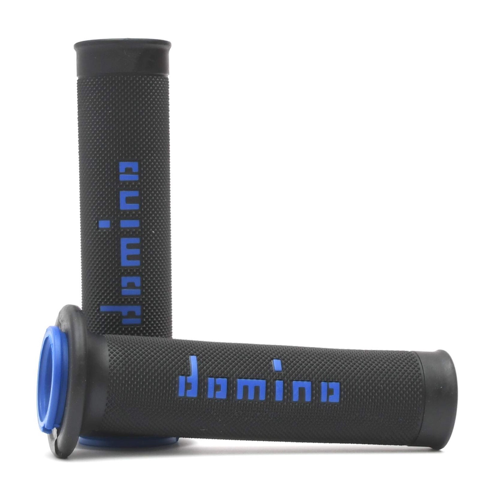 Domino A010 Road Racing Dual Density Grips Black and Blue
