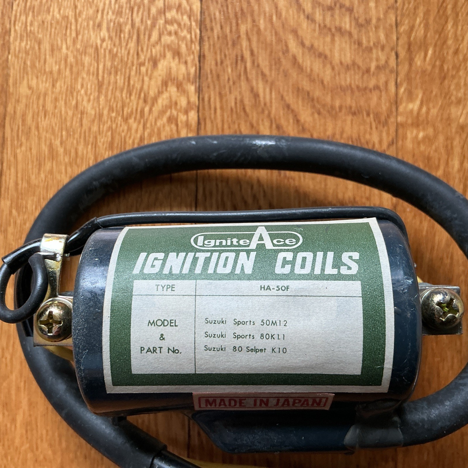 Suzuki 6 VOLT IGNITION COIL A50 A80 A100 AC50 AS50 F50 FR80 K10 K11 K15 NOS