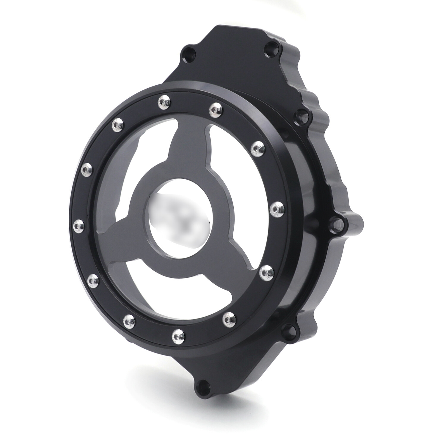Black & Clear CNC Left Engine Stator Cover Crankcase For YAMAHA YZF R1 1998-2003