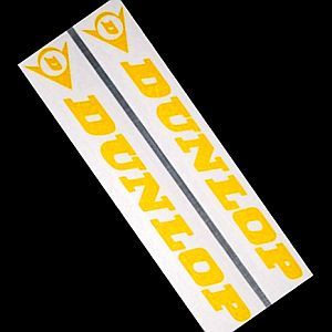 DUNLOP YELLOW 8.25 inch 21cm LONG decal sticker r6 r1 gsxr yzf