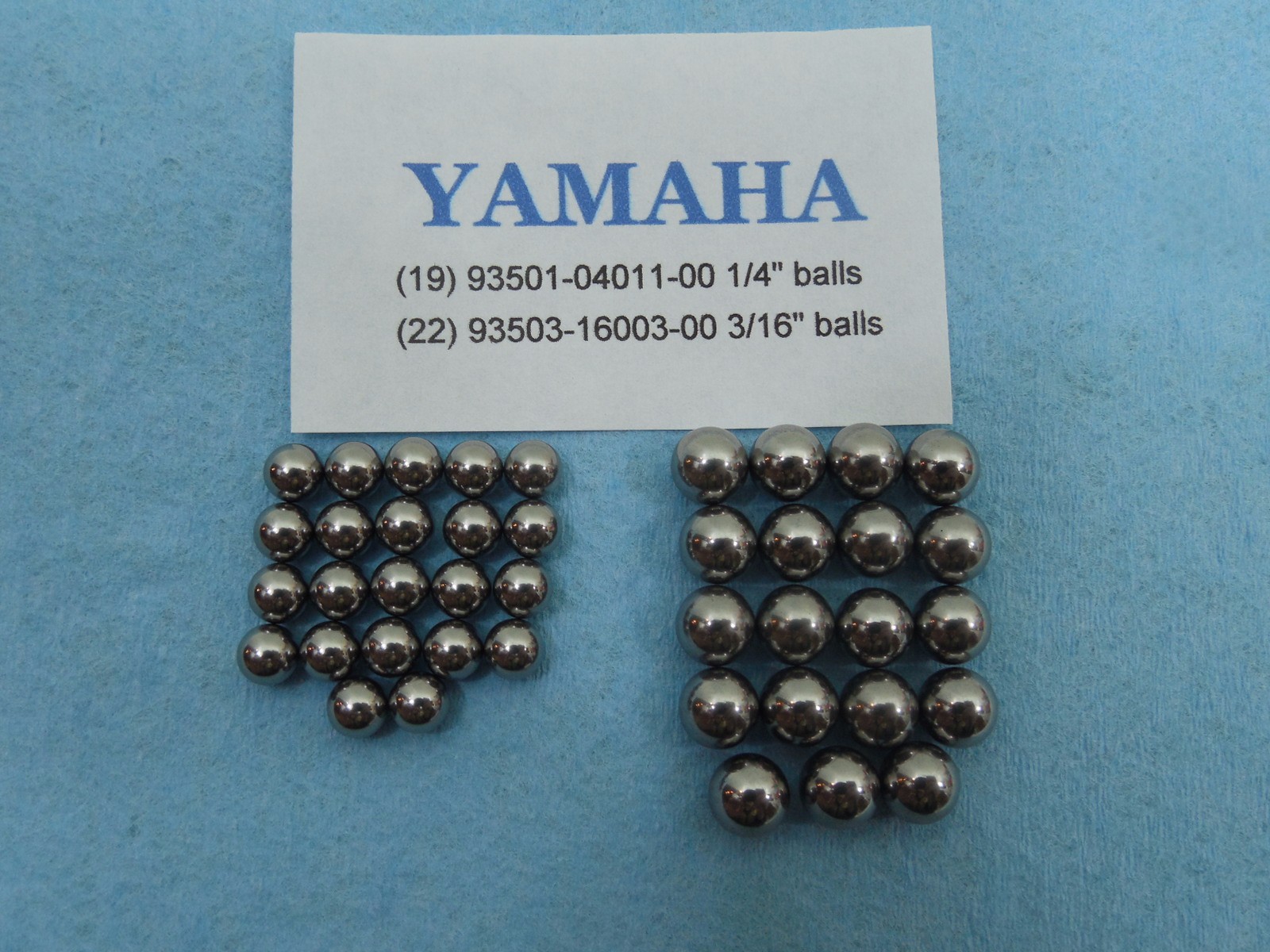Yamaha Triple Tree Clamp Steering Stem new Ball Bearings (22 small & 19 big)
