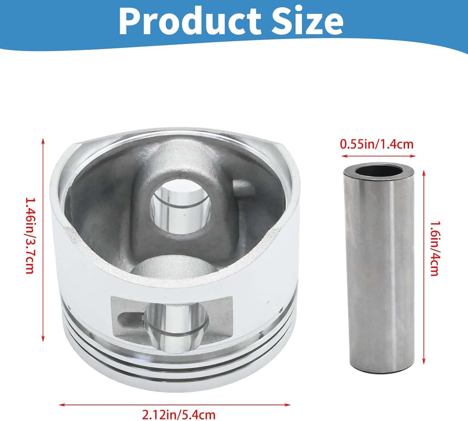 54mm Piston Ring Kit 125cc Horizontal Engine ATV Dirt Bike, NST SSR Pit Bike