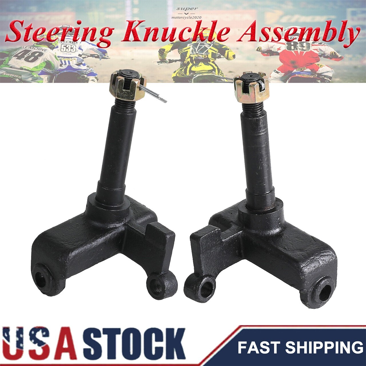 Premium Hub Steering Knuckle Spindle Assembly For 110cc 125cc 150cc Go Kart ATV