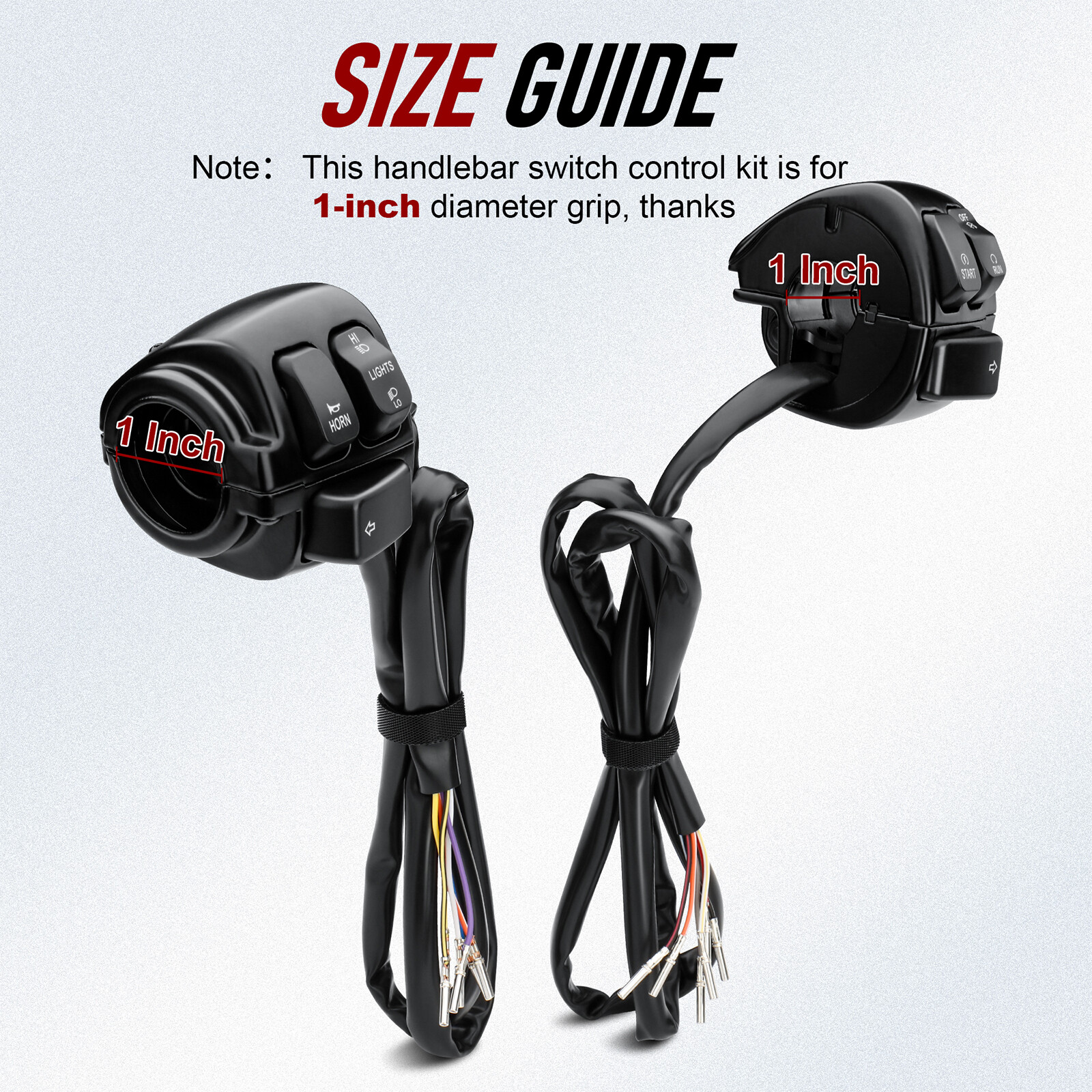 Handlebar Switch Control Kit for Harley 96-06 Sportster Dyna Softail Road King
