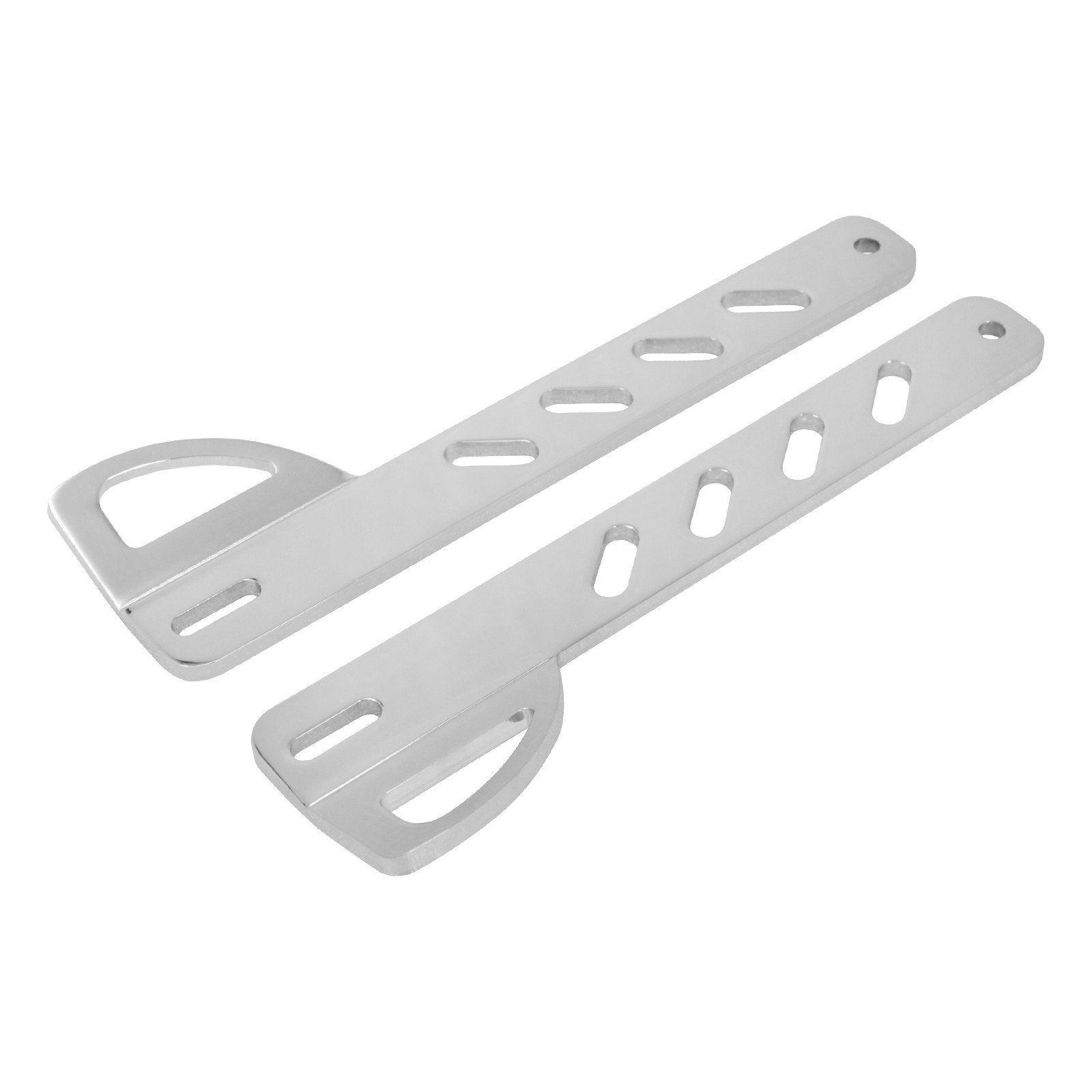 Chrome Front Fork Tie Down Brackets Mounting Holder Fit For Harley Softail 00-24