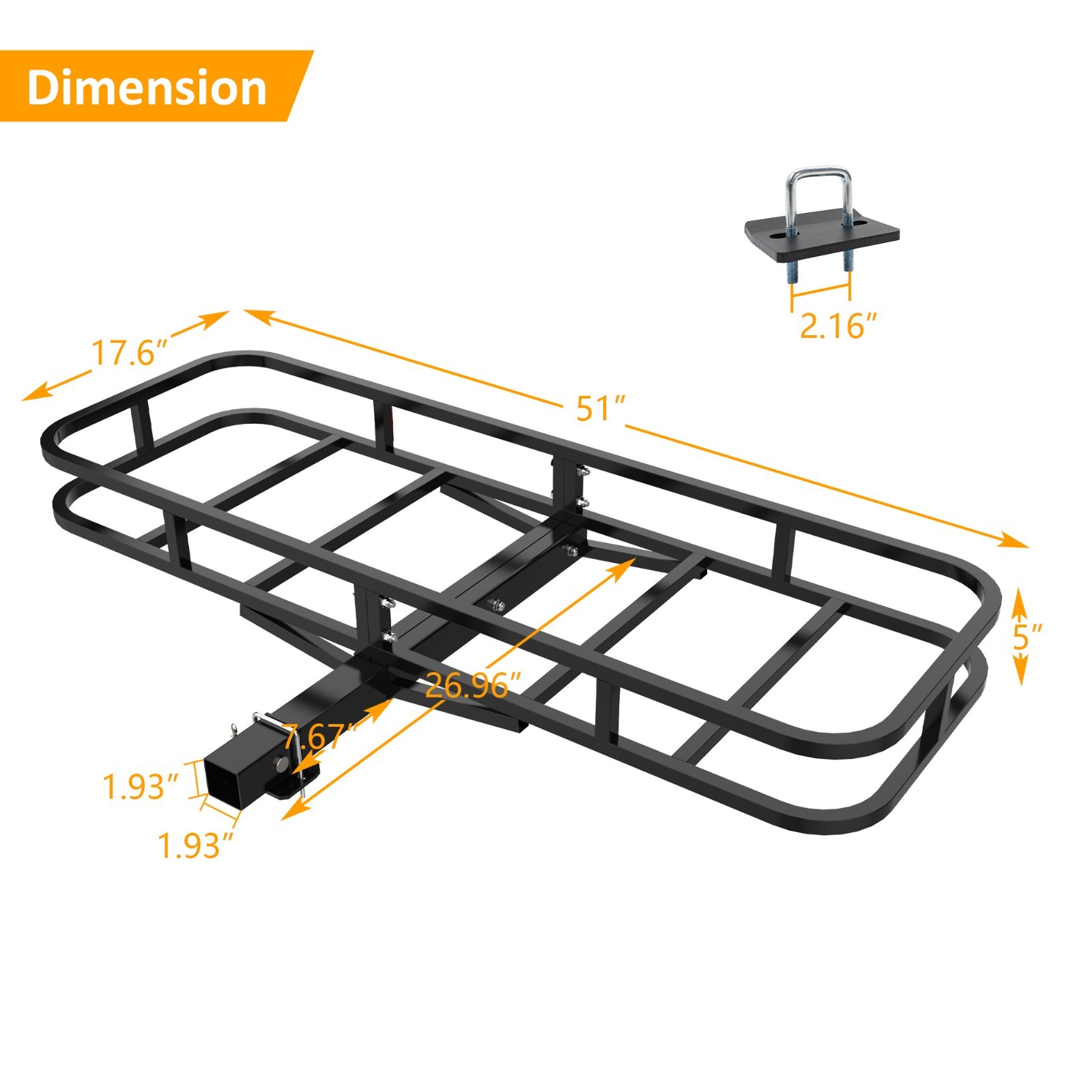Multi-functional rust-proof rear luggage rack/cargo rack