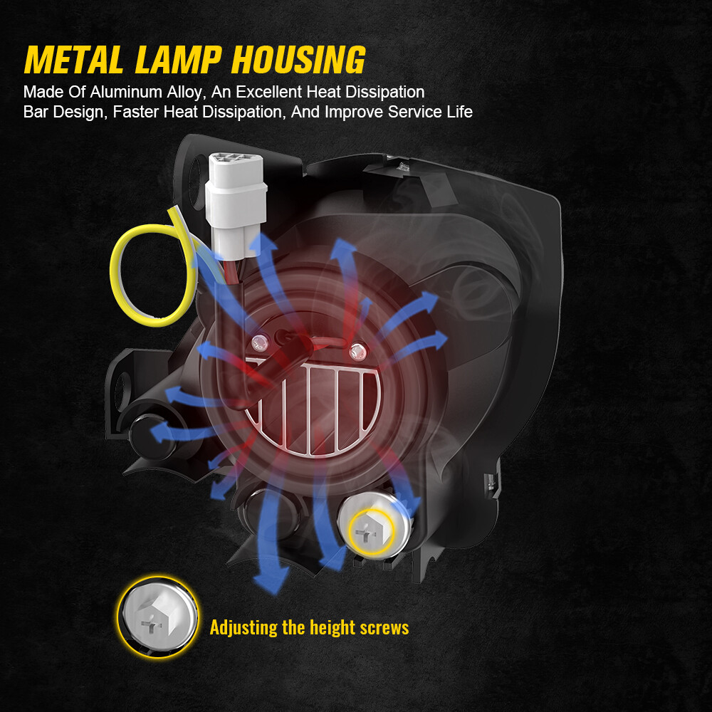 LED Headlights DRL Turn Signal for 2006-23 Yamaha ATV Raptor 700 YFZ 450R 450X