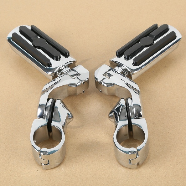 1.25″ Highway Foot Pegs Pedals Fit For Harley Touring Road King Street Glide