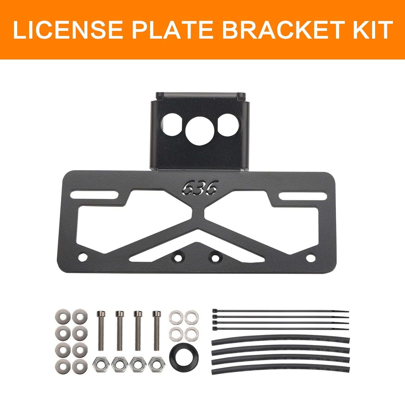Tail Tidy Fender Eliminator License Plate Holder For Kawasaki Ninja ZX6R 2019-26