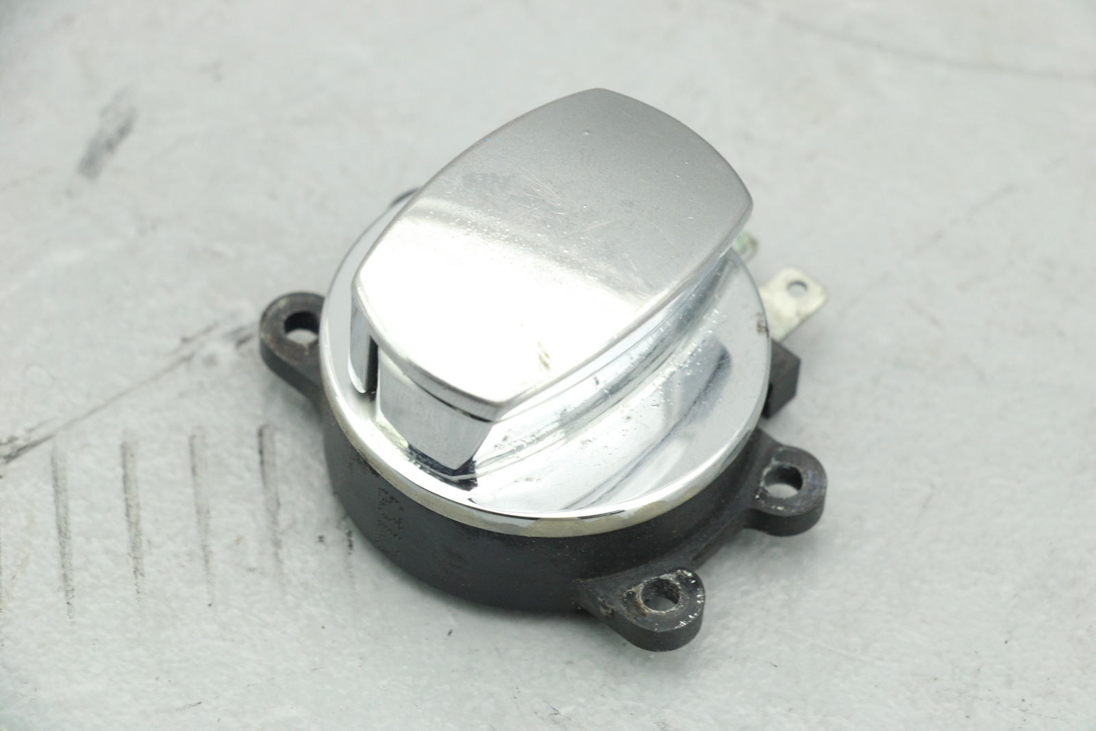 2007 Harley Road King Ignition Switch Lock Knob w/ KEY CHROME