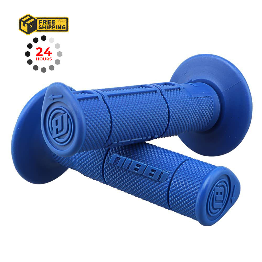 NIBBI Motorcycle Hand Grips, 7/8″ 22mm 24mm Dirt Bike Small, BLUE
