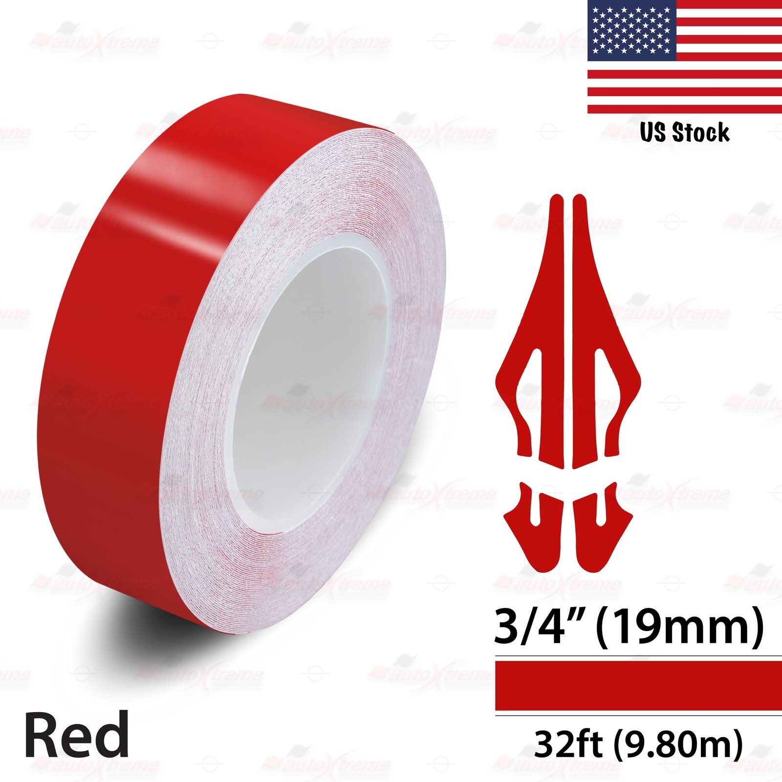 3/4″ Roll Vinyl Pin Stripe DIY Self Adhesive Line Car Tape Decals Stickers 19mm