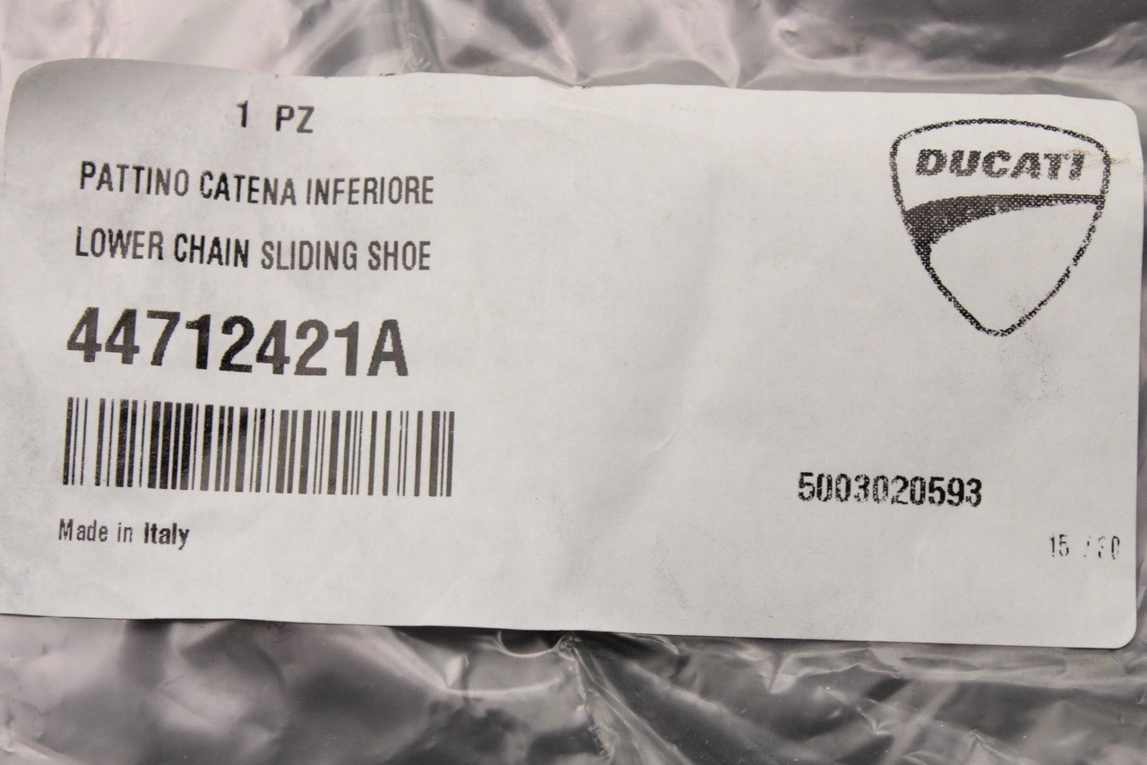 Genuine Ducati Monster 2021-on lower swing arm chain slide 44712421A