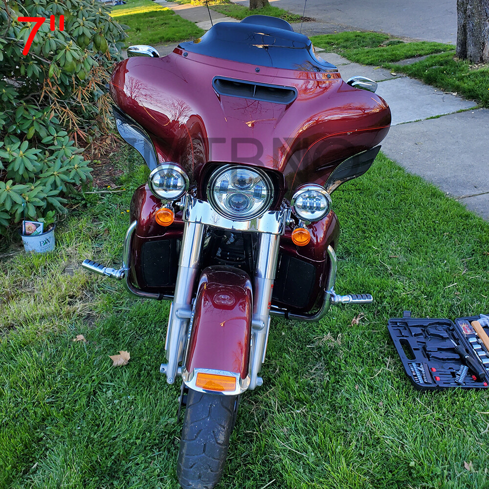 4″ 7″ 9″ Wave Windshield For Harley Touring Street Glide Ultra Electra 2014-2024