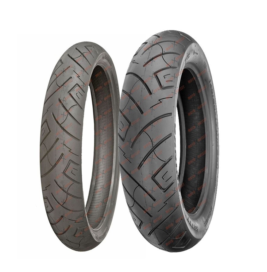 Shinko 130/90B16 Front and Rear Motorcycle Tire Set 777