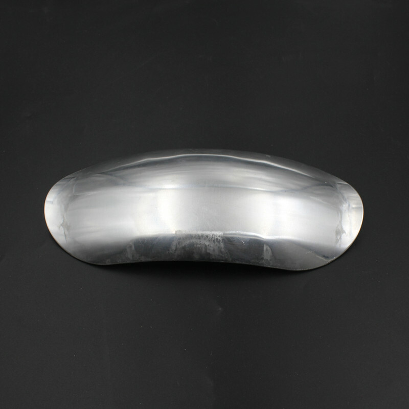 Unpainted Silver Front Mudguard Fender Short Custom Motorcycle Scooter Touring