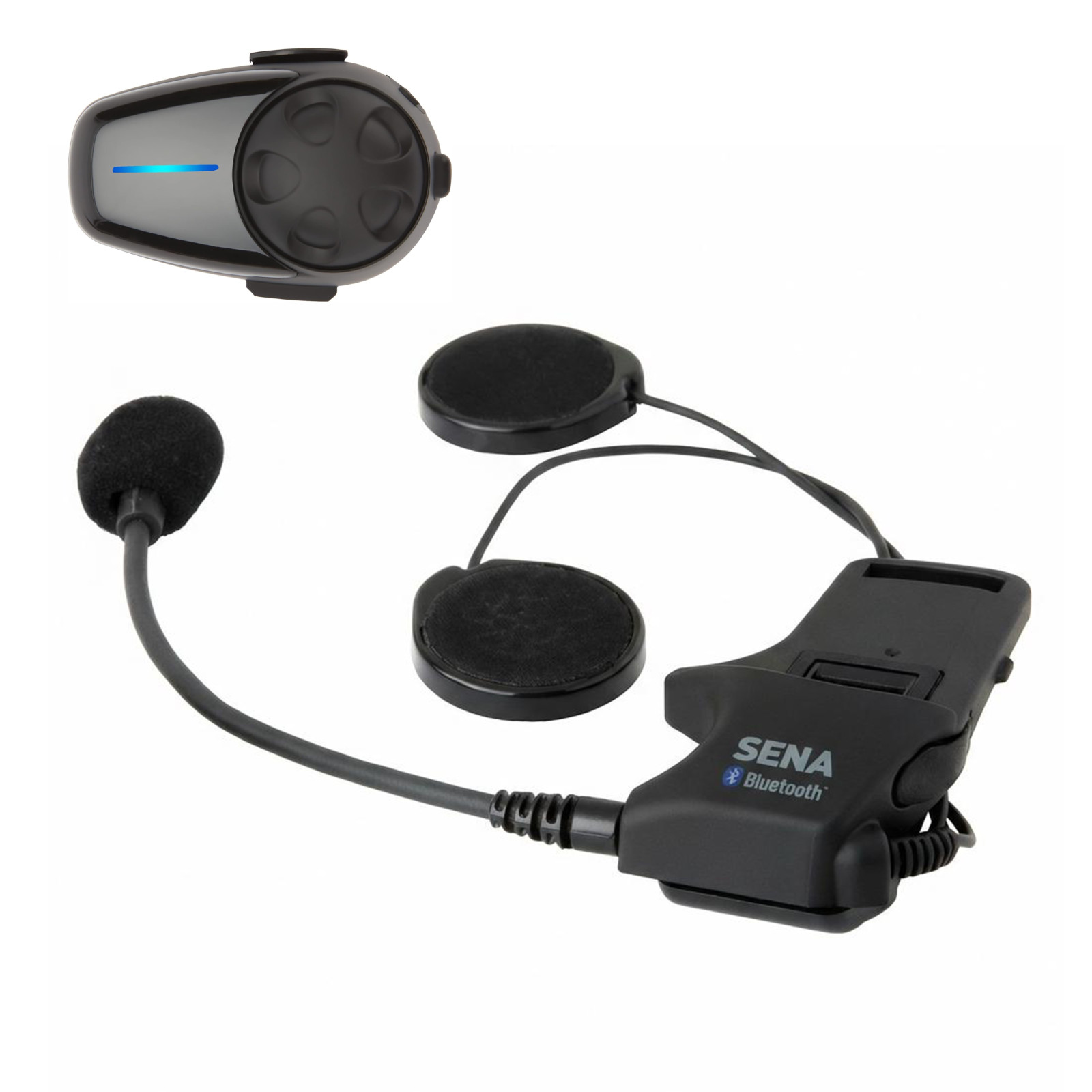 Sena SMH10-11 Motorcycle Bluetooth Headset System with A0301 Clamp Kit – SINGLE