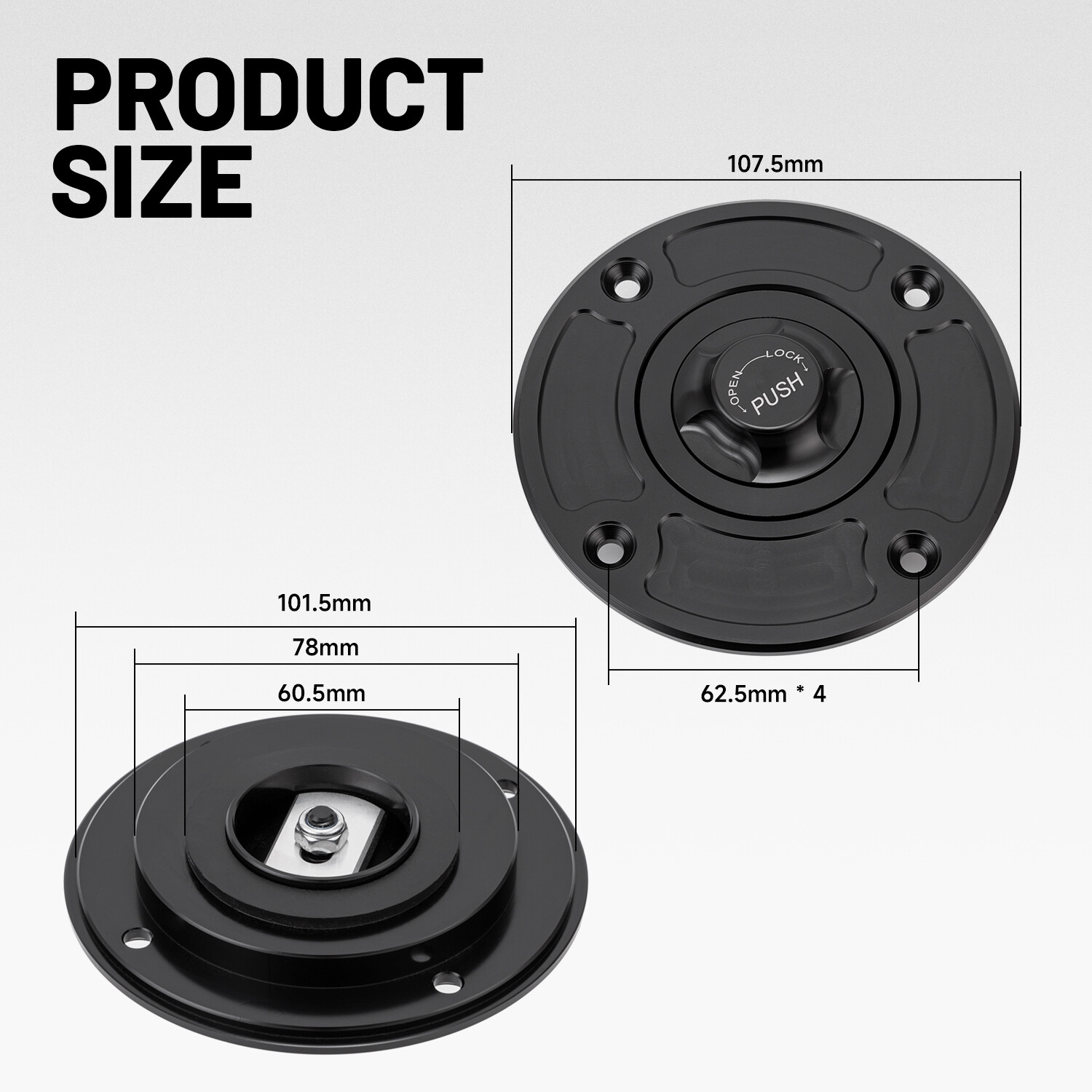 Motorcycle Keyless Fuel Gas Tank Cap For Suzuki GS600F 00-01 GSF1200 2000-2004
