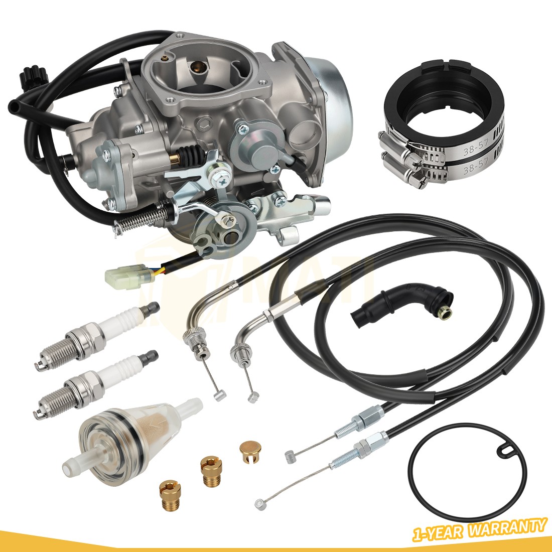 16100-MEA-901 Carburetor & Throttle Cable A + B Set For Honda VTX1300R VTX1300S