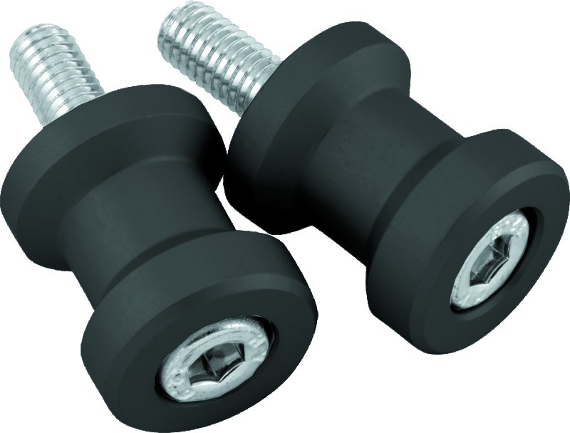 BikeMaster Alum Spool Kit H/D 8mm Black Aluminum 151624