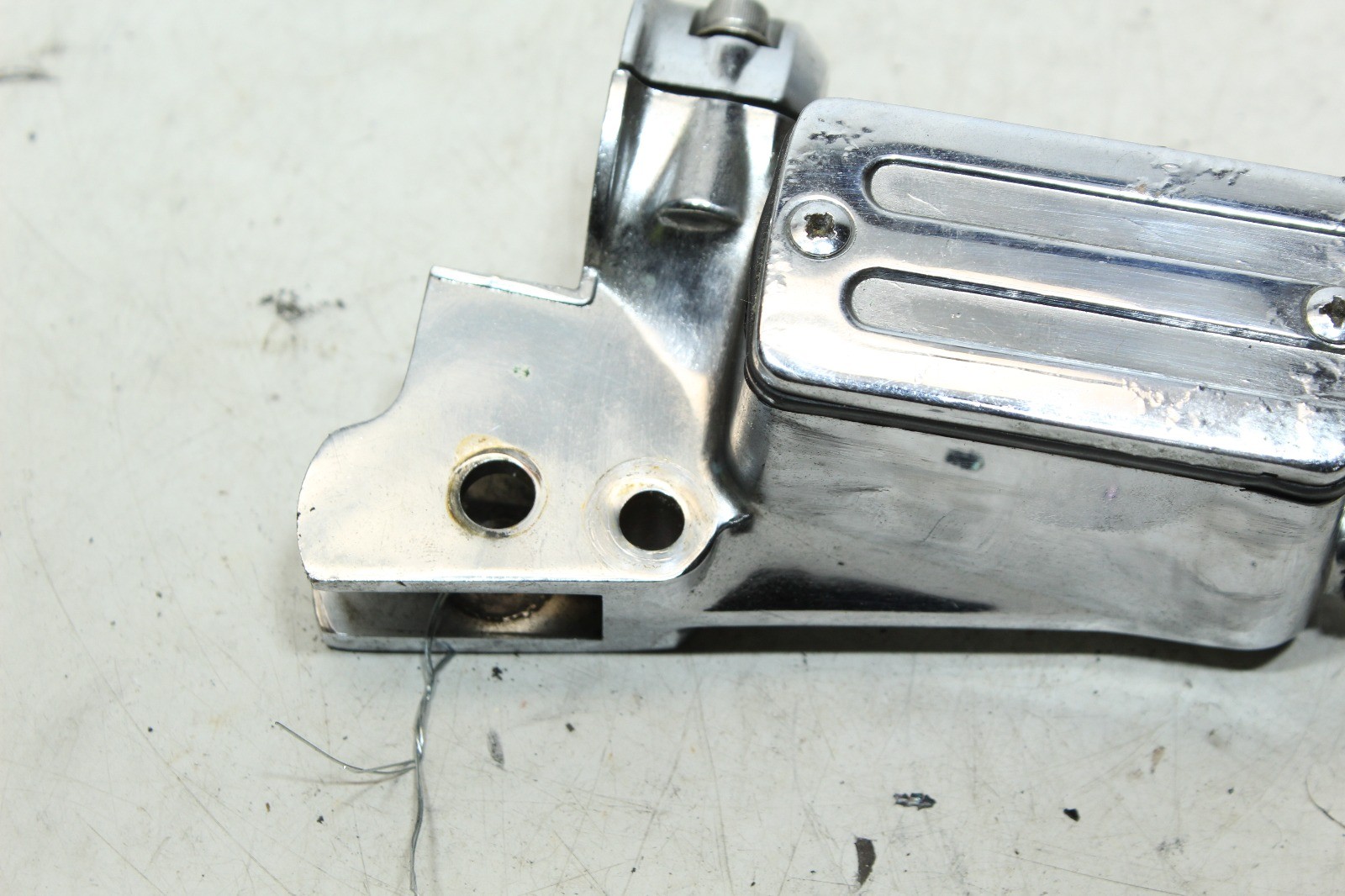 #1 91-95 Harley Softail Dyna 5/8 Front Brake Master Cylinder Chrome For Parts