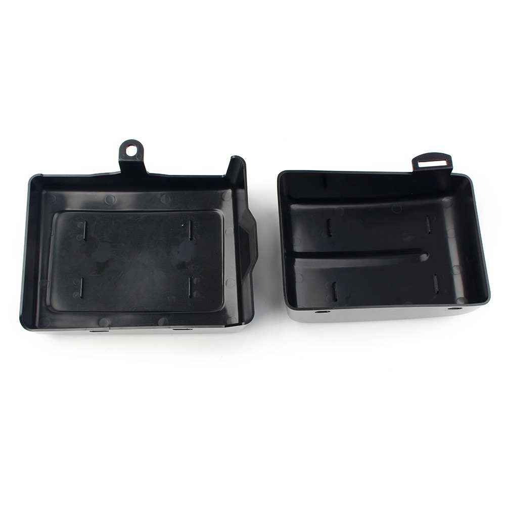 Battery Side Covers For Harley Dyna Fat Street Bob Super Glide 06-17 Gloss Black