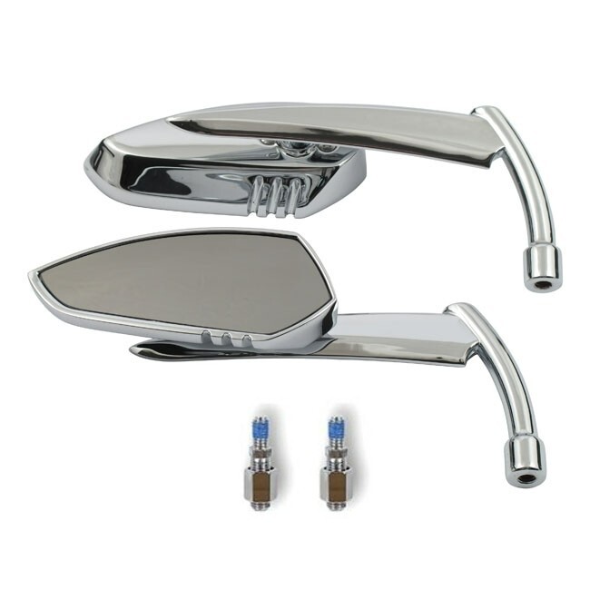 Chrome Custom Blade Mirrors fit HONDA VT 750 DC BLACK WIDOW / SPIRIT (913916)