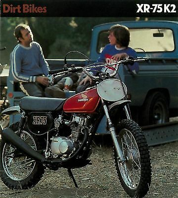 LICENSED HONDA VINTAGE 1976 XR75 tank wings & side panel decal sticker kit XR 75