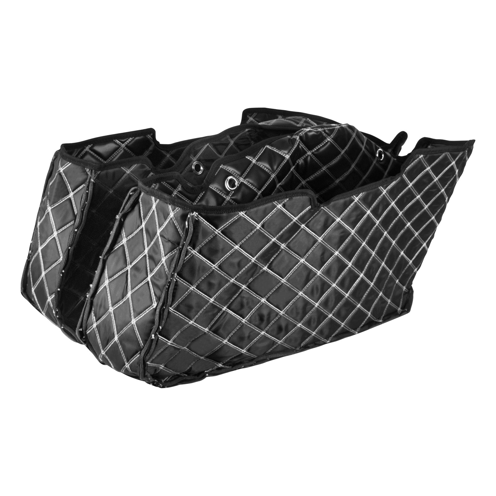 Liner Bag Inserts White Stitching Saddlebag Black Fits For Harley Touring 24-25