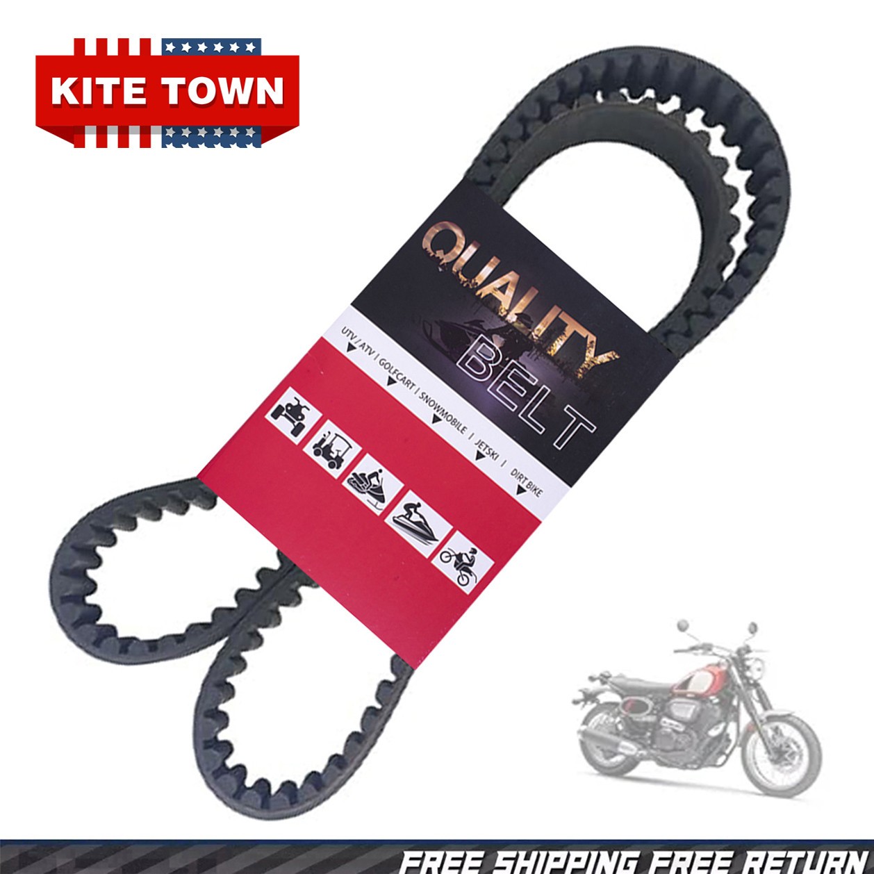 Rear Drive Belt 128T 1 1/8In For 91-03 Harley Sportster 883 Hugger 1200 40022-91