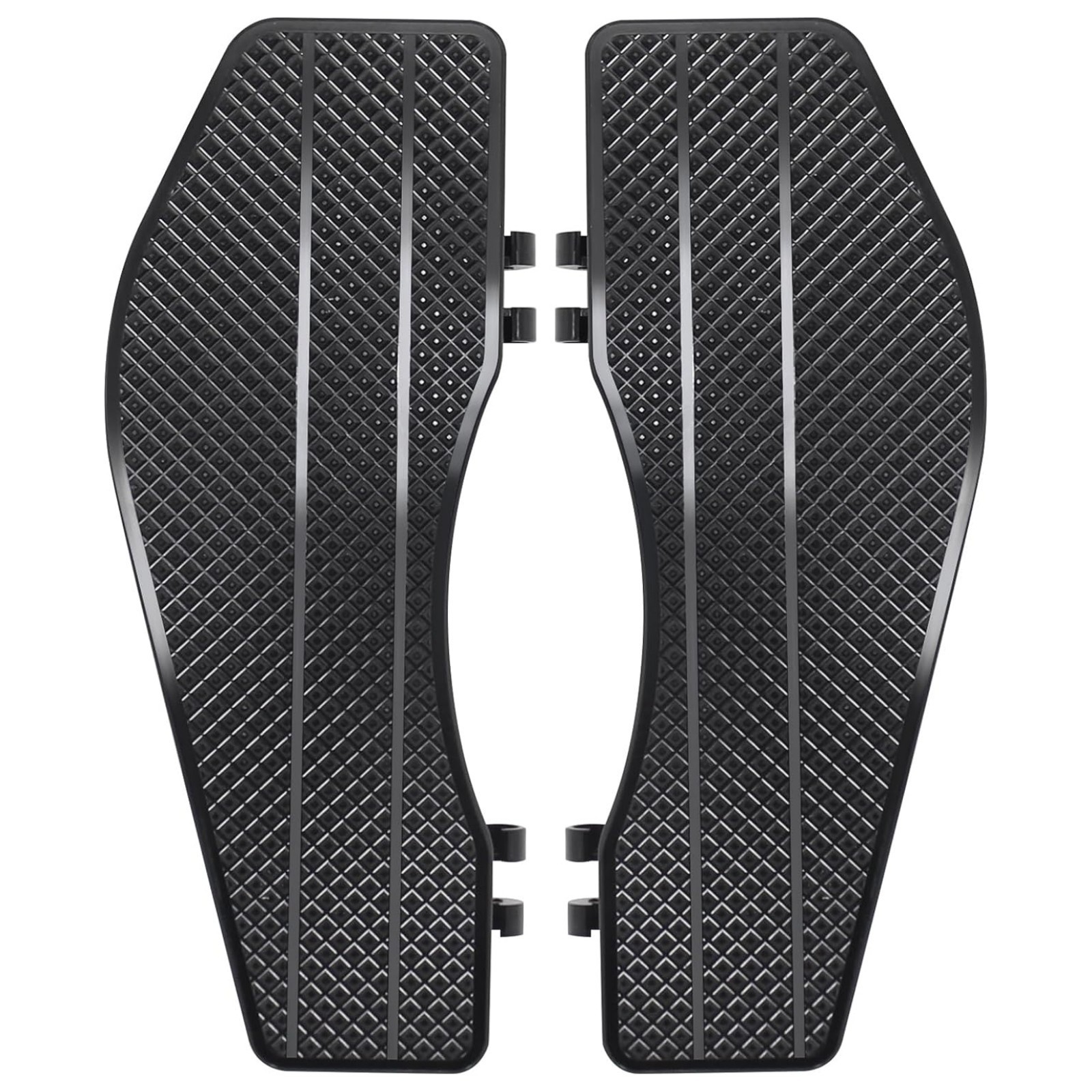 Big Rider’s Floorboards Front Driver Footboards For Harley Softail Touring Black