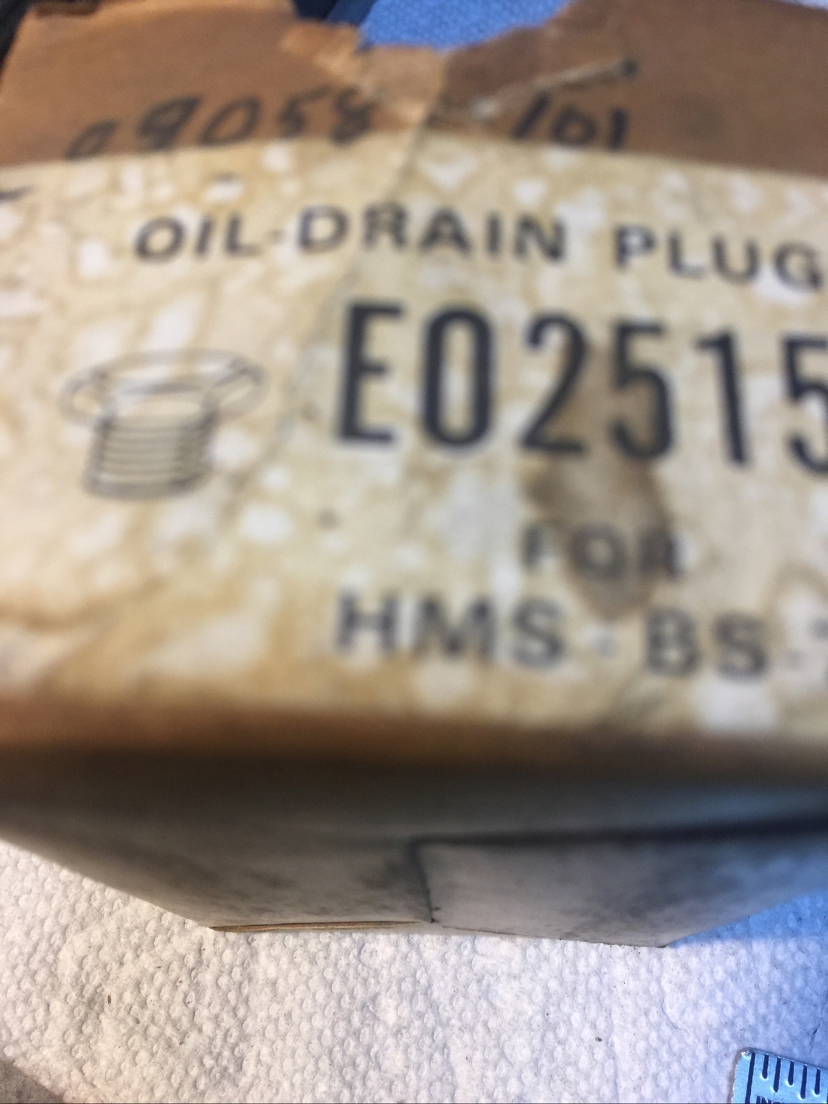 Bridgestone HMS/7 Oil Drain Plug, NOS, #09058-101