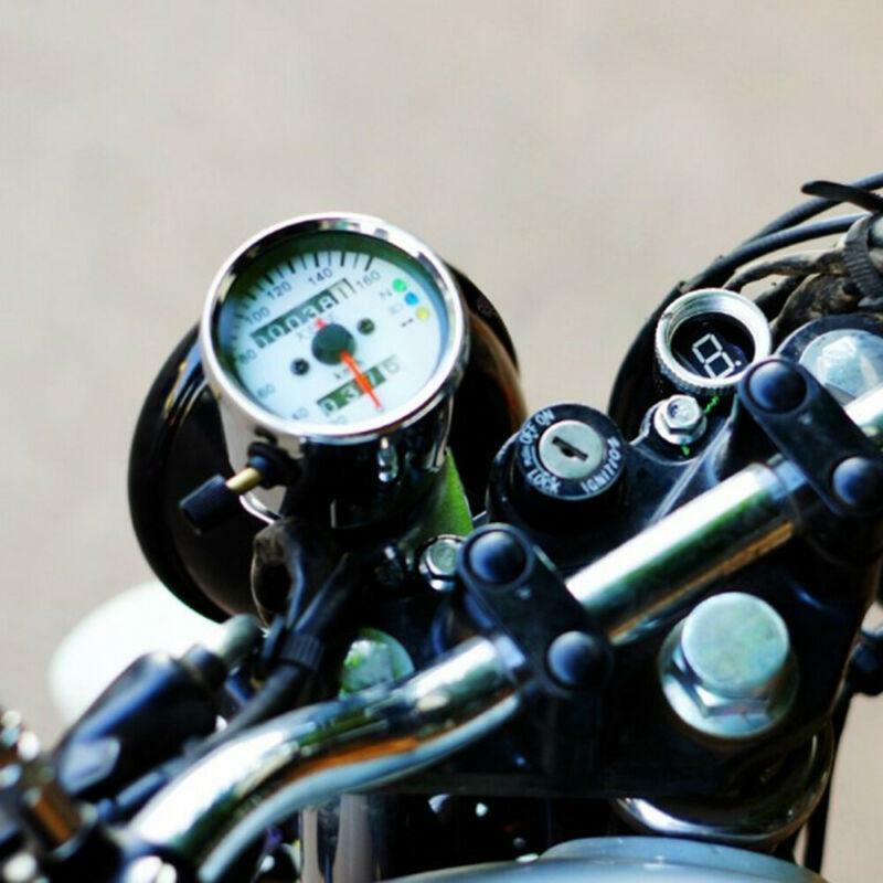 New 0-160 km/h LED Speedometer Odometer Meter Gauge DC 12V Universal Motorcycle
