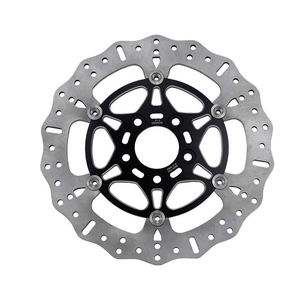 Black 11.8″ Floating Rear Brake Rotor for Harley 08-23 Street Glide FLHR FLTR