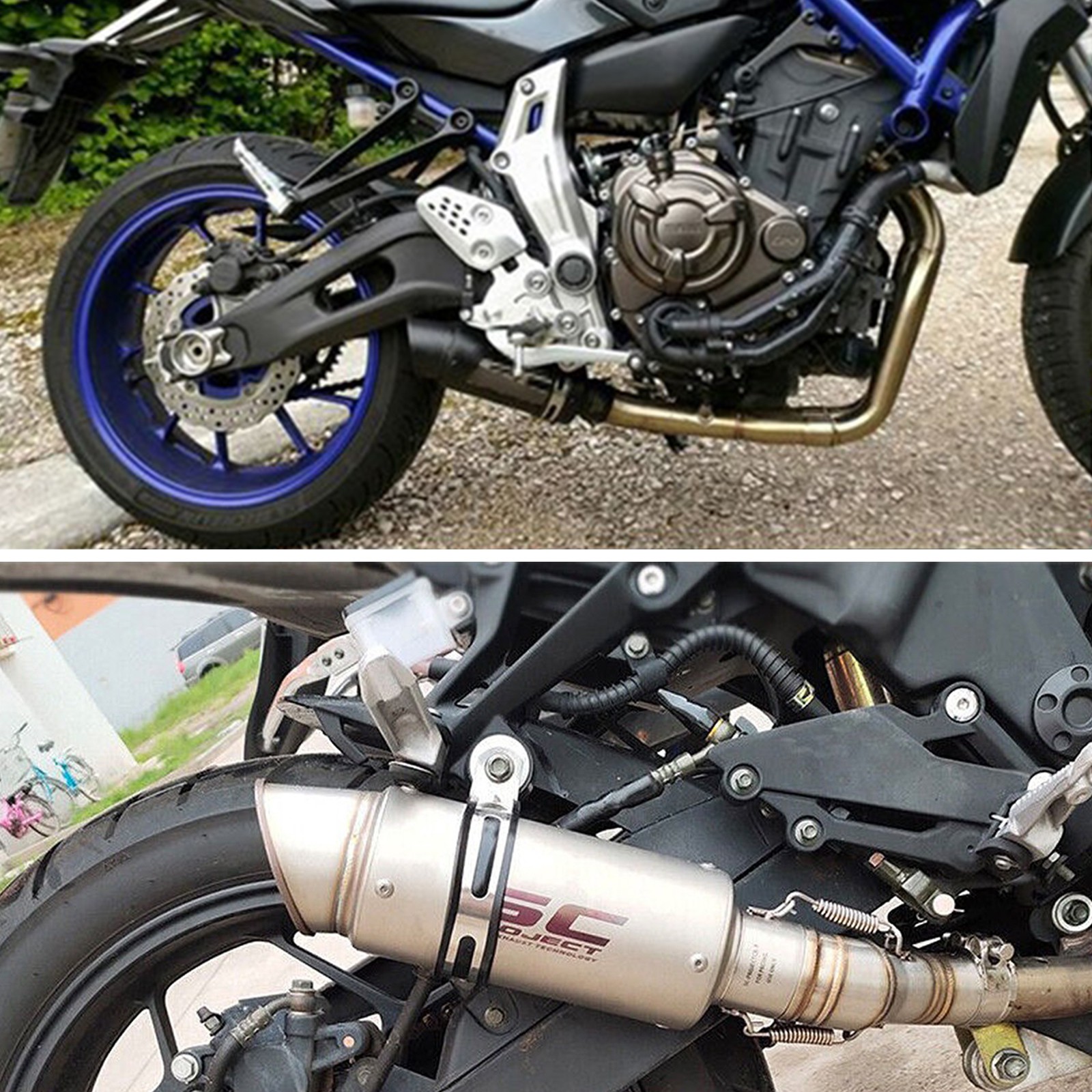Slip On Exhaust Muffler Pipe Tail Tips For 38-51mm 2″ Universal Motorcycle ATV