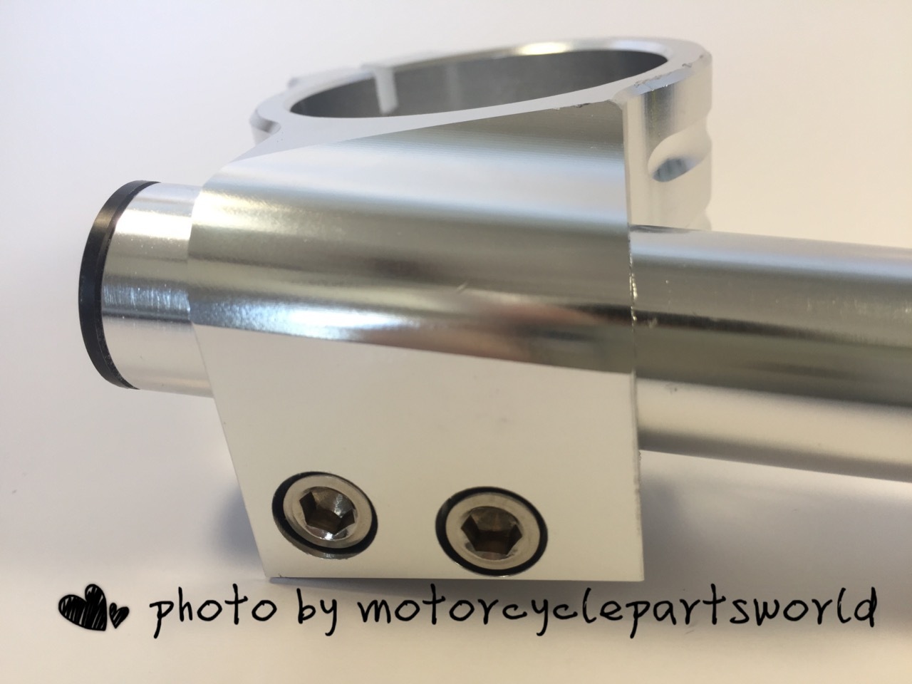 Silver 35mm Cafe Racer Bar 7/8″ Motorcycle Universal Clip-On Handlebar Fork Tube