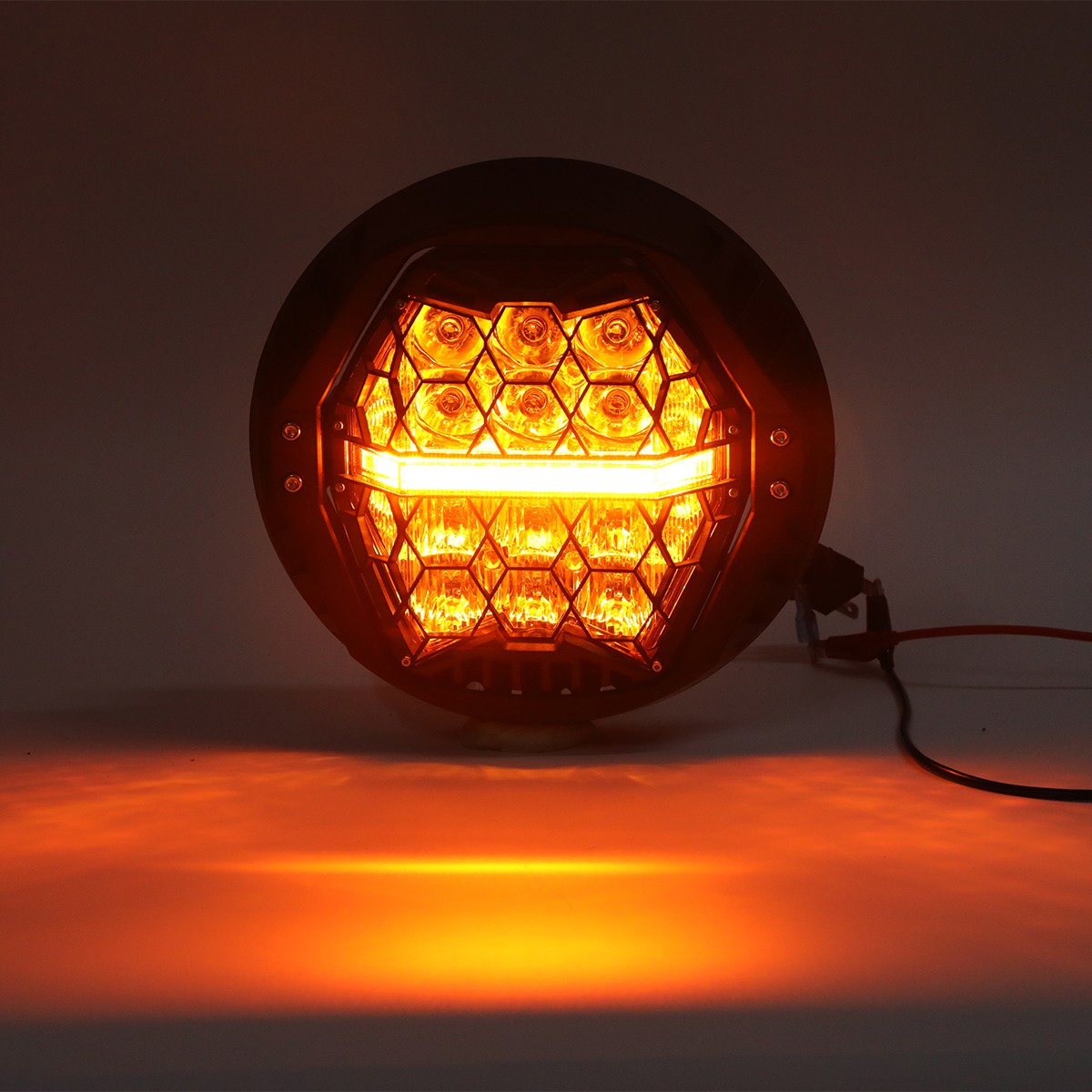 Yellow Lens for Harley Street Glide 2006-2023 7″ Round LED Headlight w/DRL Hi-Lo