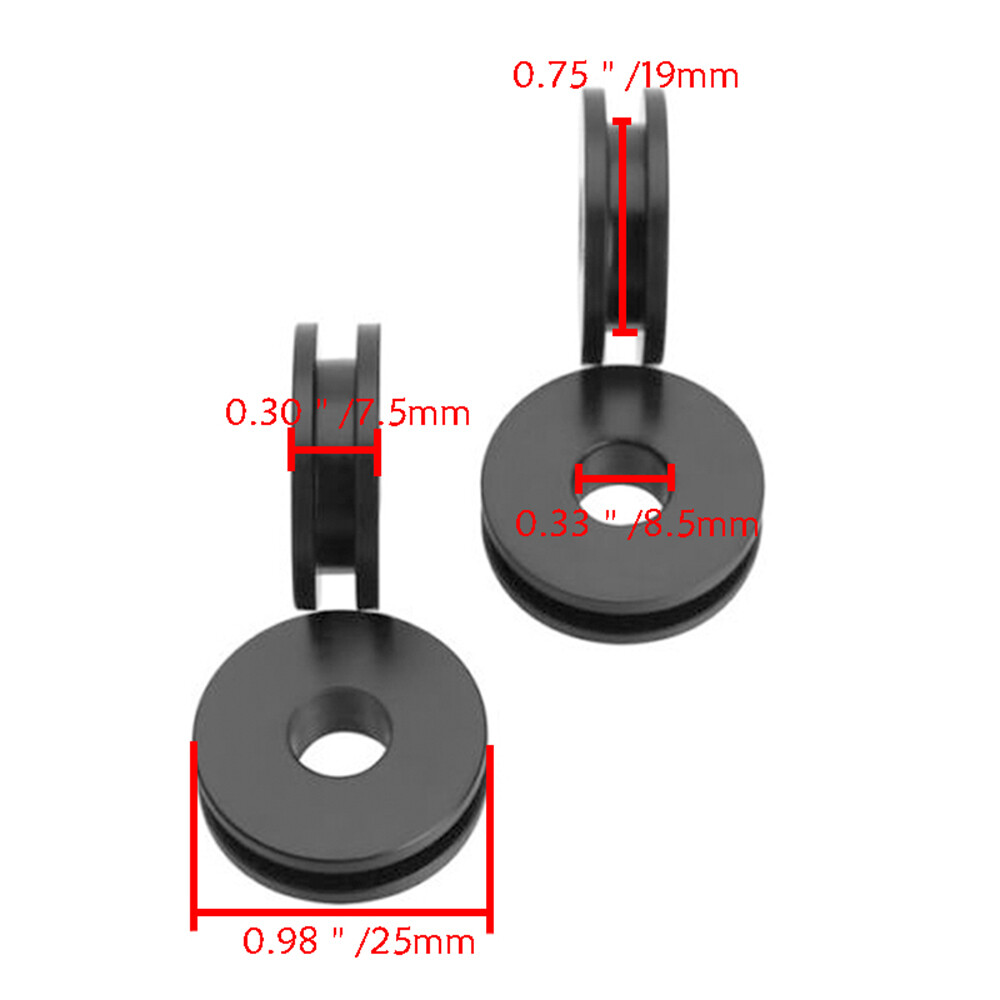 4 Pcs of High Quality & Durable POM Plastic Windshield Bushings – For Harley