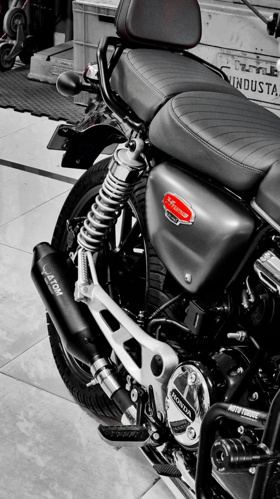 BARREL ATOM EXHAUST Fit for HONDA HNESS CB 350
