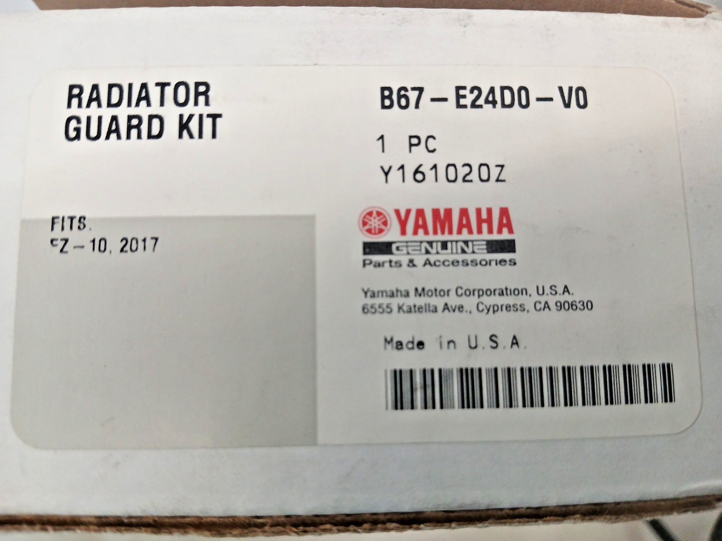 2017 FZ-10 2019-2021 MT-10 Radiator Guard B67-E24D0-V0-00 – FZ Spray Paint Easy?