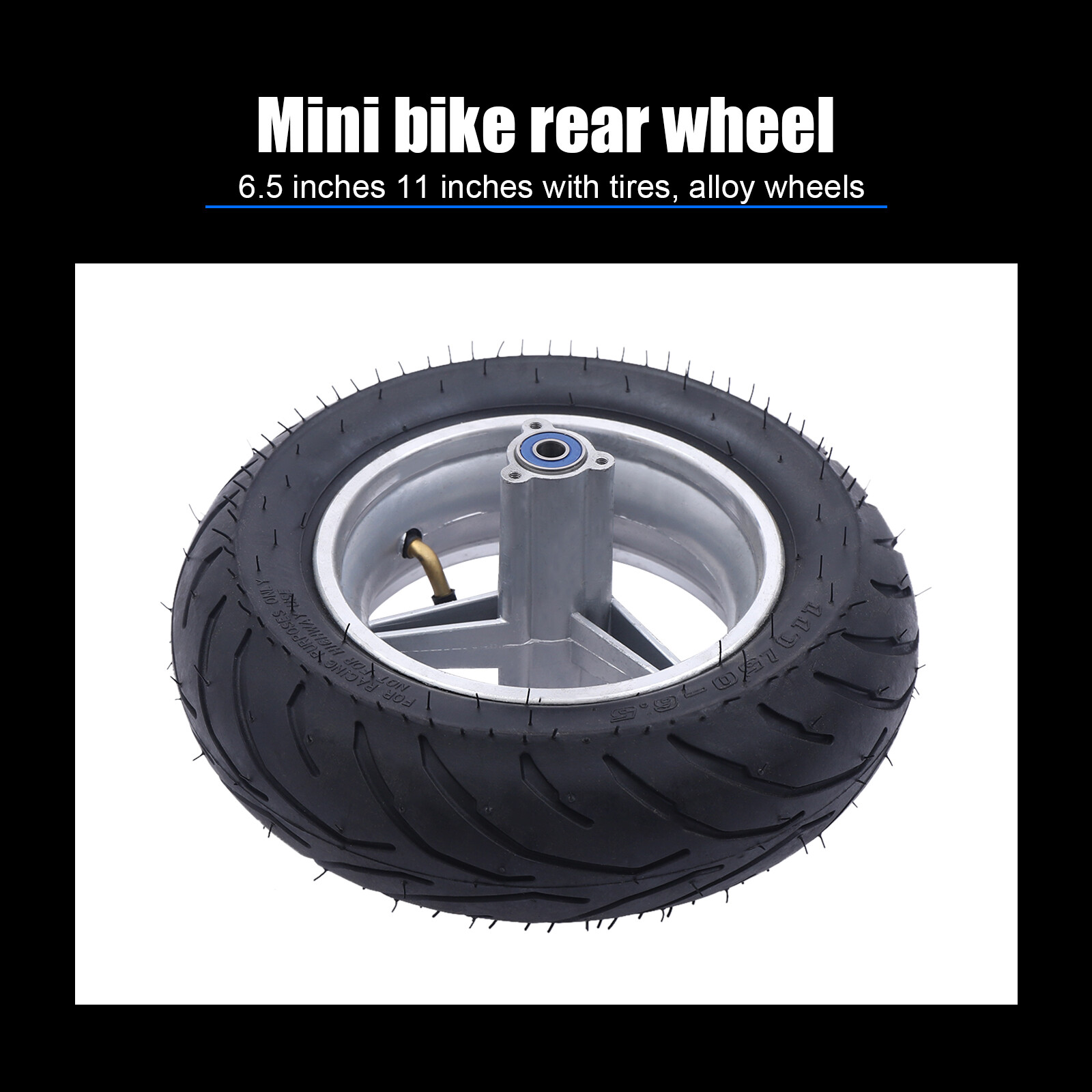 Mini Pocket Bike Rear Wheel Tire Rim w/ Tyre For Motorcycle 49cc Bike Wheel
