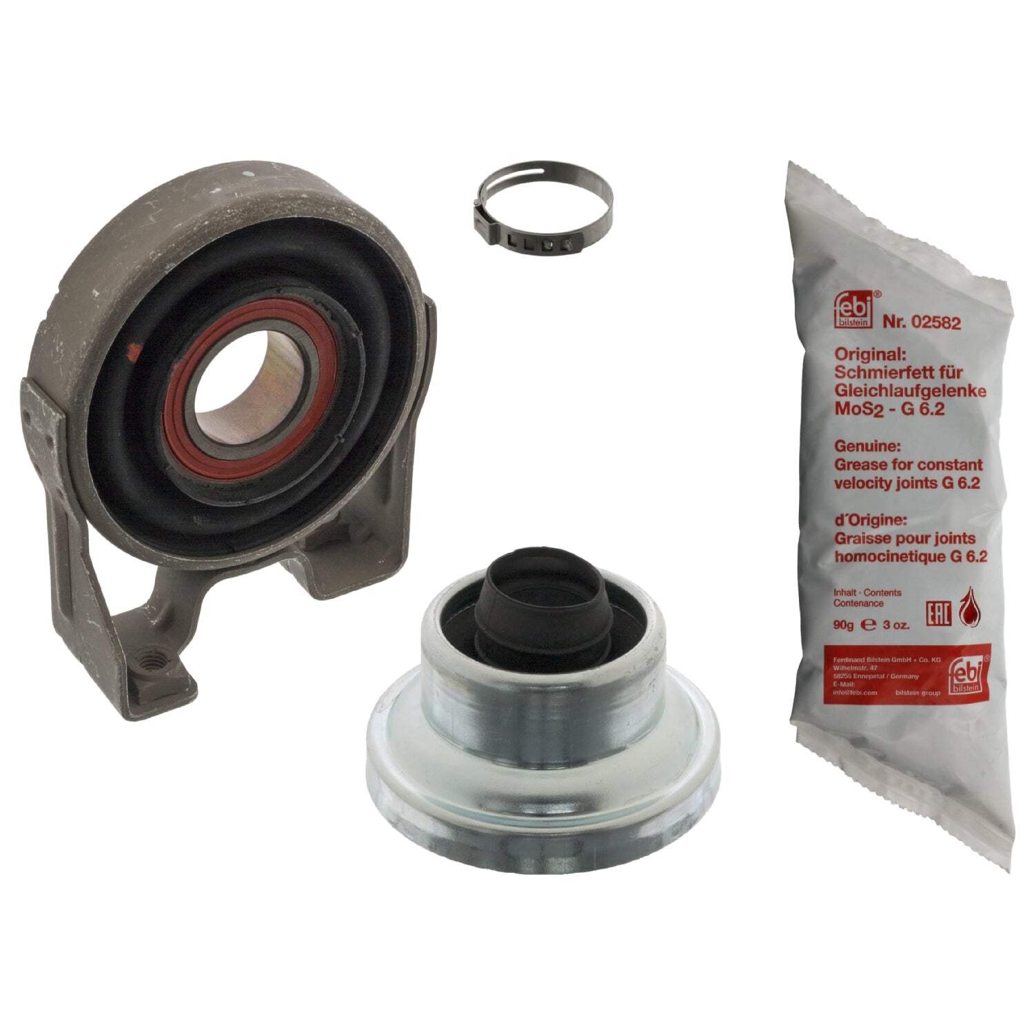 Propshaft Center Support Repair Kit Fits Porsche Cayenne Volkswagen Febi 100590