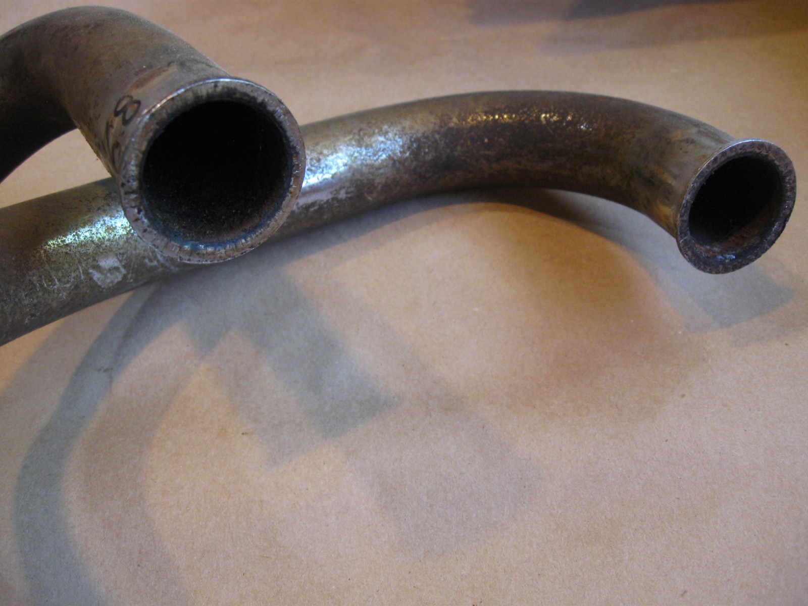1968 Honda CL175 Exhaust with FULL, one-piece heat shield