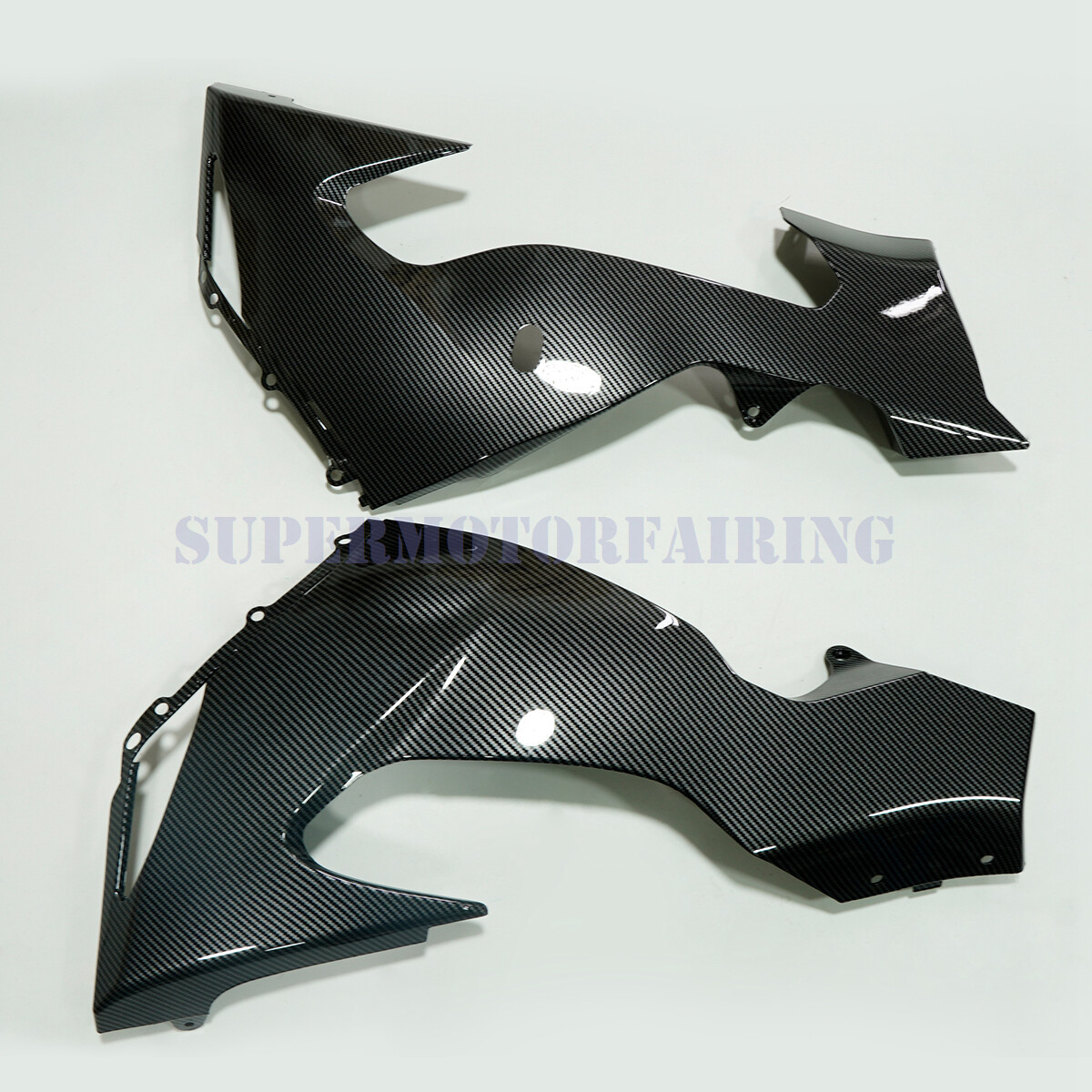 Fit for Kawasaki 2006 2007 Ninja ZX10R Black Carbon Fiber Look ABS Fairing Kit