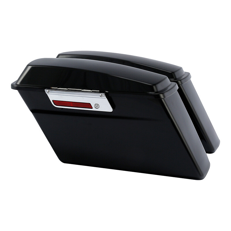 Matte Hard Saddlebags & Conversion Bracket Fit For Harley Softail FLST 1984-2017