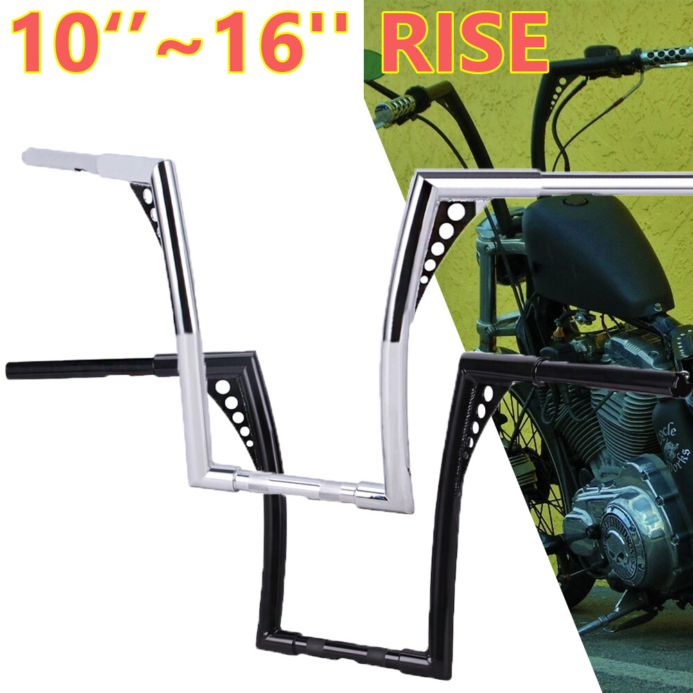 10″ 12″ 14″ 16″ Ape Hanger Bar Handlebar For Harley Sportster Iron 883 1200 XL