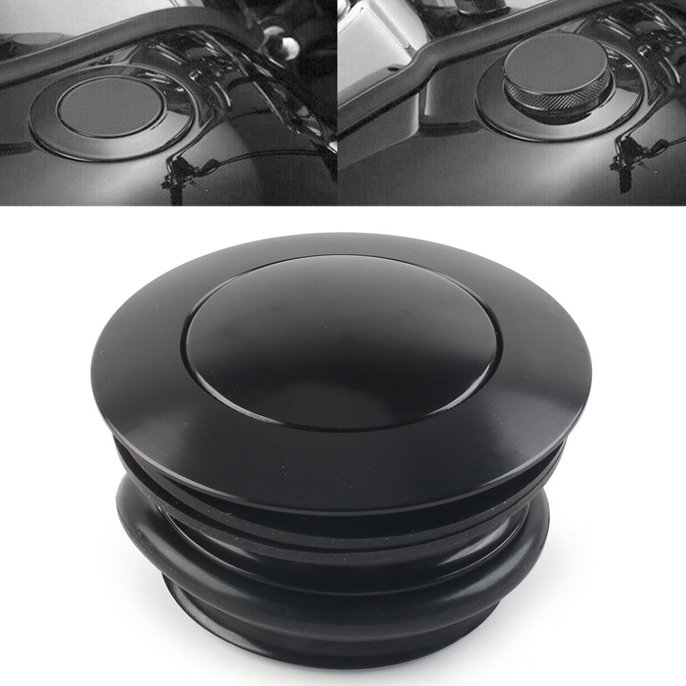 Motorcycle Left Hand Thread Fuel Tank Gas Cap Cover FIT For Harley 1982-2017
